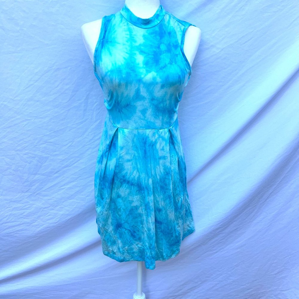 Blue Tie Dye Dress
